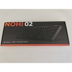 CyberPowerPC NOHI 02 RGB USB Gaming Keyboard KB-161-104 Open Box New Other